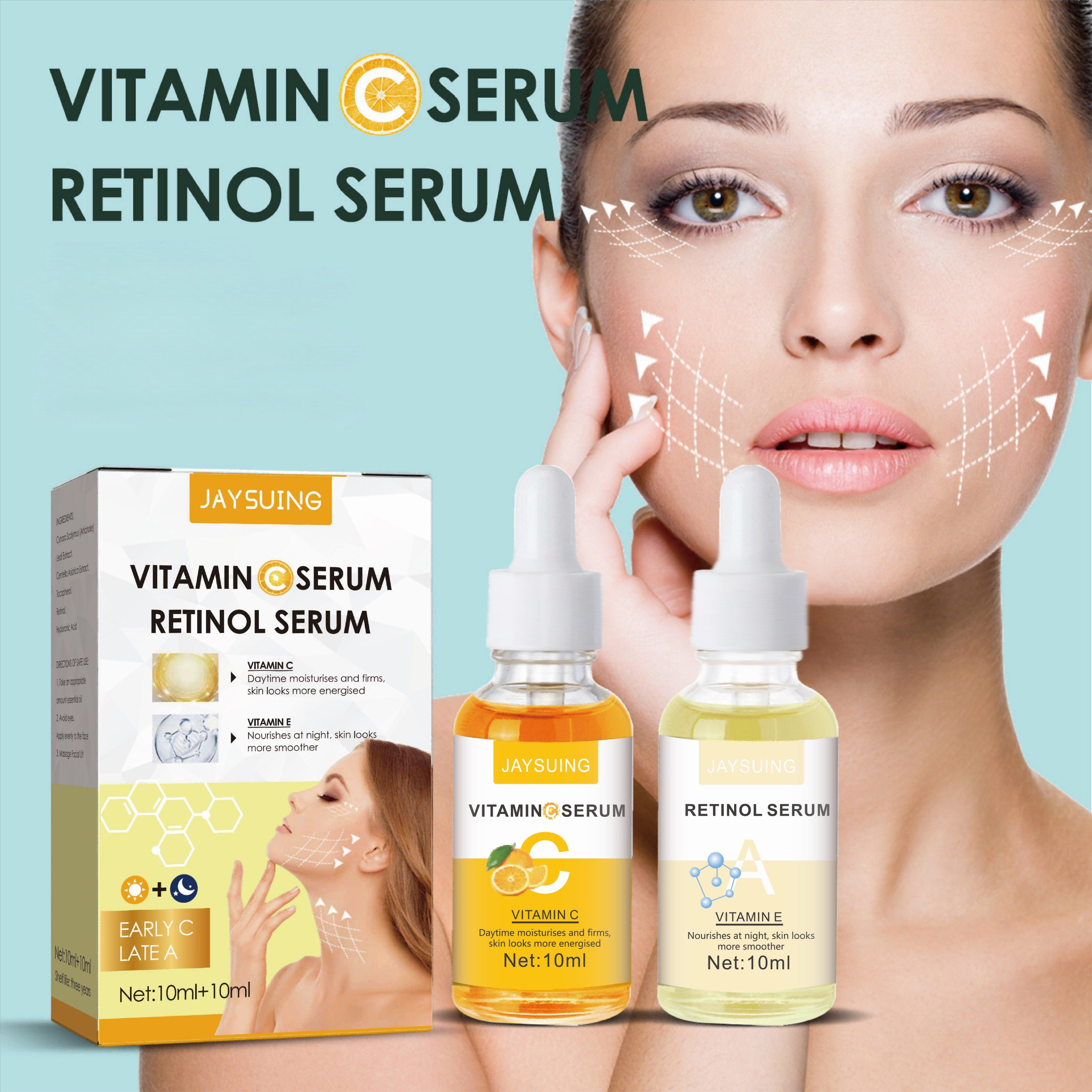 Kit Sérum Facial Vitamina C + Retinol