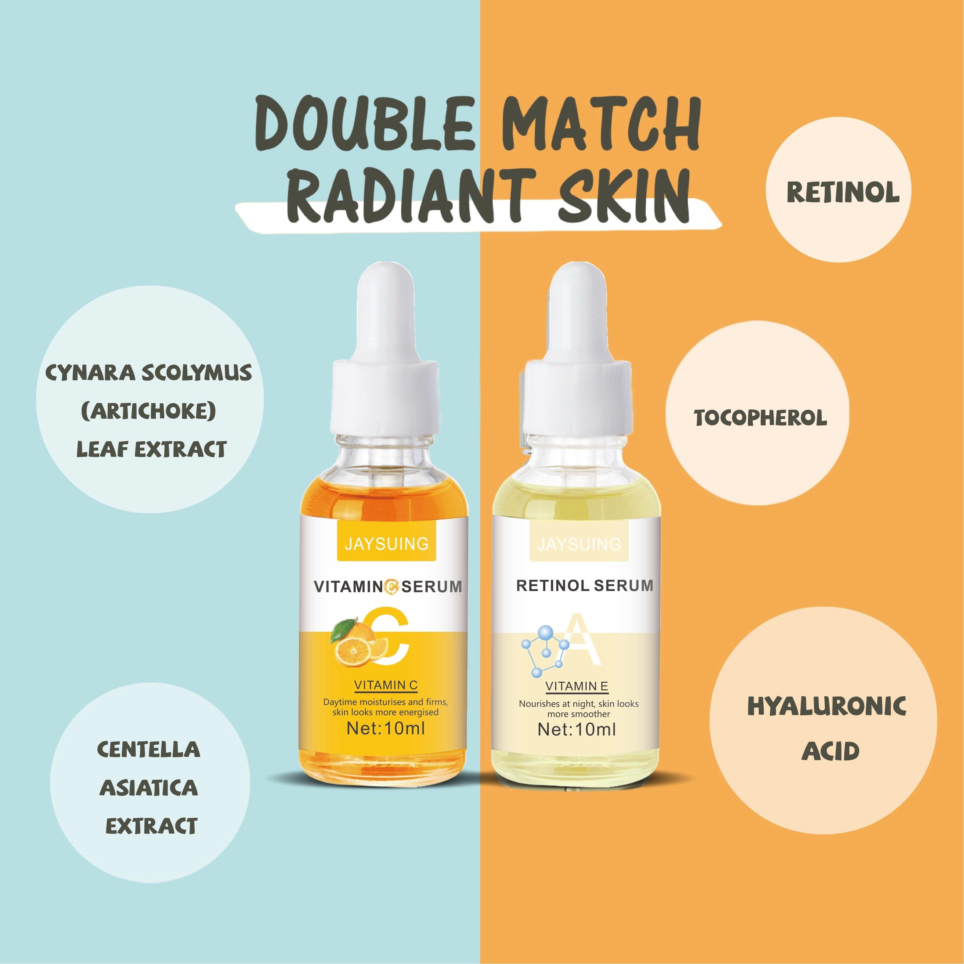 Kit Sérum Facial Vitamina C + Retinol